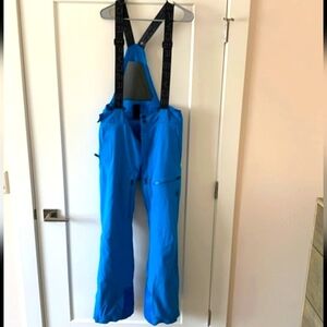 Spyder Mens Bibbed Snowpants Blue Medium